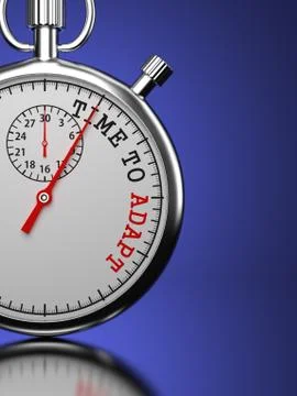 Time To Adapt Concept. Stock Illustration