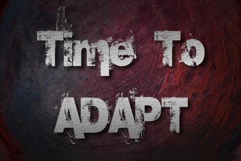 Time to adapt concept Stock Illustration