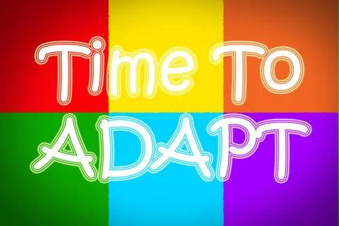 Time to adapt concept Stock Illustration