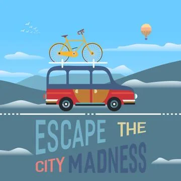 Time for adventures Stock Illustration