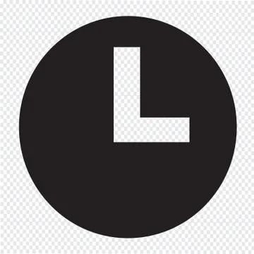 Time and Clock icon Stock Illustration