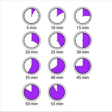 Time and Clock icons. Stock Illustration