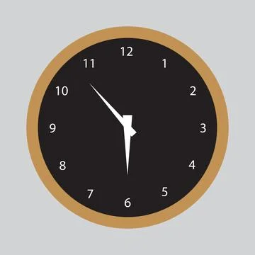 Time And Clock Vector Illustration. Stock Illustration