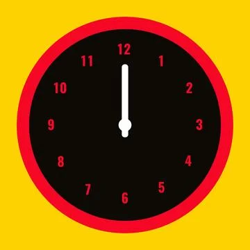 Time And Clock Vector Illustration. Stock Illustration