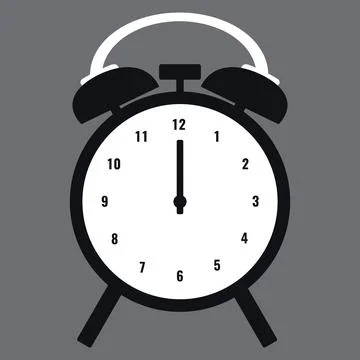 Time And Clock Vector Illustration. Illustrazione stock