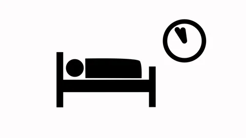 Time and date icon collection animated.contains sleep animation, man sleepi.. Stock-Footage 337958730