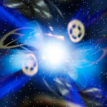 Time and space Stock Illustration