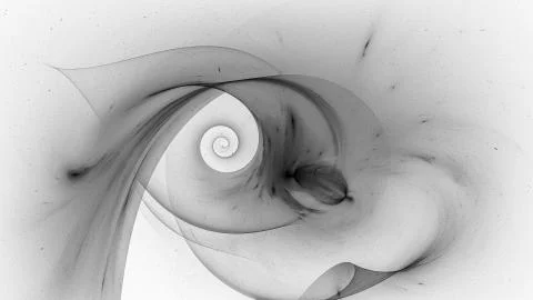 Time and space singularity of dark energy and matter abstract black and white Stock Illustration