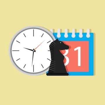 Time and tactic orgnization Stock Illustration