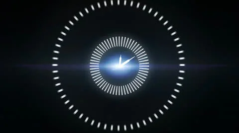 Time Animation With Light Stock Footage 24804431