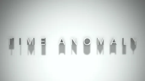 Time anomaly 3D title animation with shadows on a white background Stock Footage 297905861