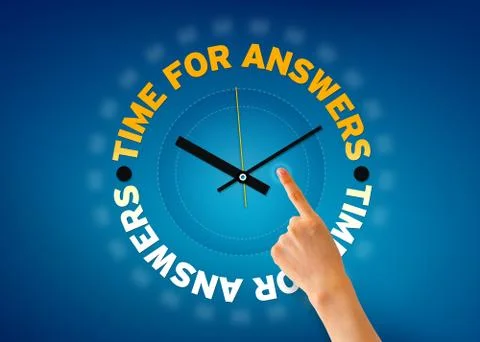 Time for answers Stock Illustration