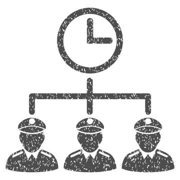 Time Army Grainy Texture Icon Stock Illustration