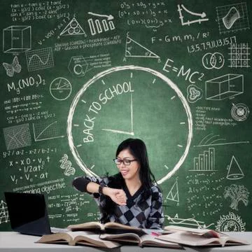 Time for back to school Stock Illustration