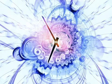 Time backdrop Illustrazione stock