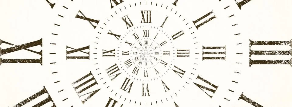 Time background. Concept of hypnosis, past, future. Round spiral, droste gr.. Stock Photos