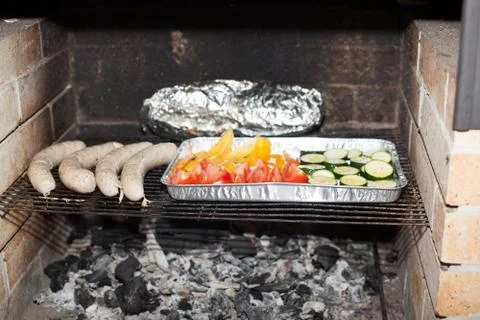 Time for barbecue. Stock Photos