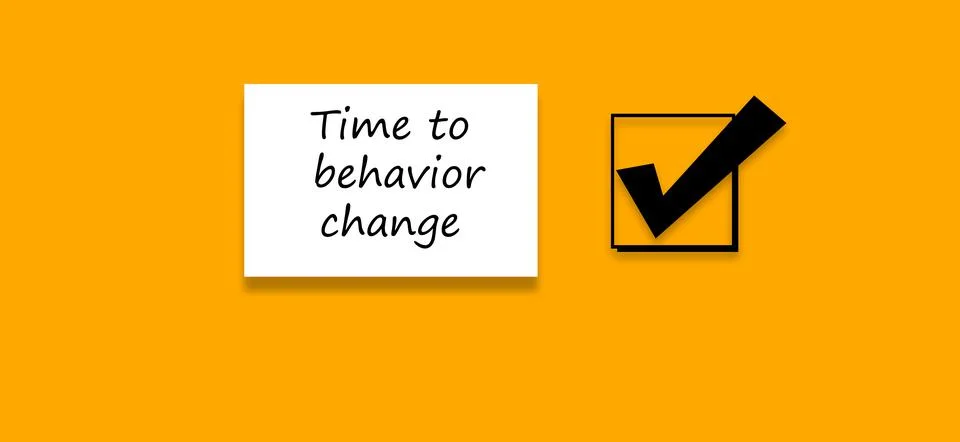 Time to behavior change Illustrazione stock
