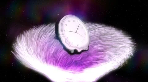 Time Being Sucked Into a Vortex - Abstract Time Representation Stock Illustration