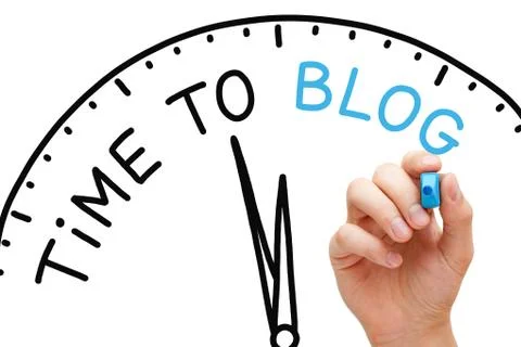 Time to Blog Concept 스톡 사진
