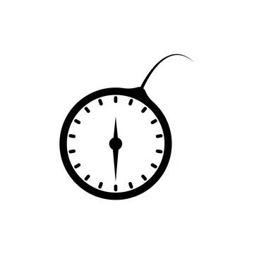 Time bomb icon vector Stock Illustration