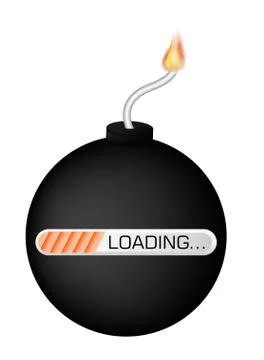 Time bomb loading Stock Illustration