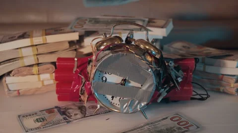 Time bomb money Stock Footage 144872868