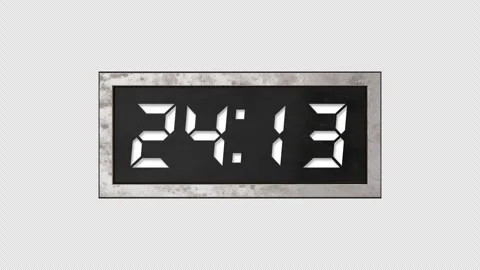 A time bomb timer with a digital countdown Stock Footage 341501732