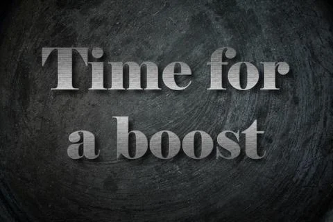 Time for a boost text on background Stock Illustration
