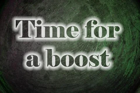 Time for a boost text on background Illustrazione stock