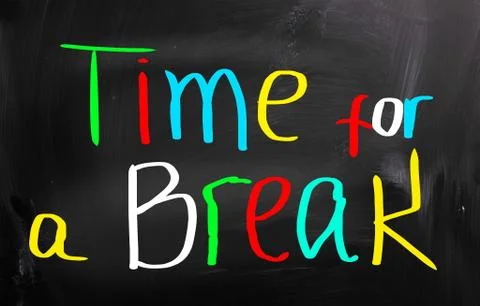 Time for a break concept Stock Illustration