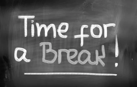 Time for a break concept Illustrazione stock