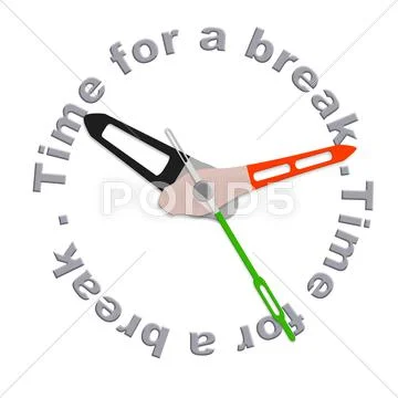 Time for a break Stock Illustration