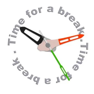 Time for a break Stock Illustration