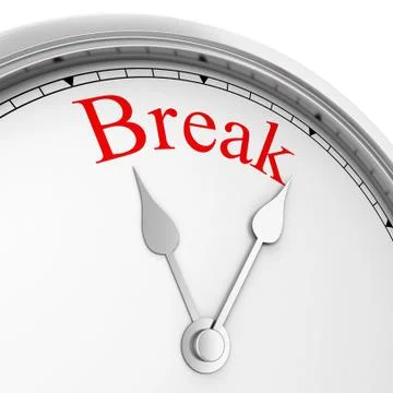 Time for a break Stock Illustration