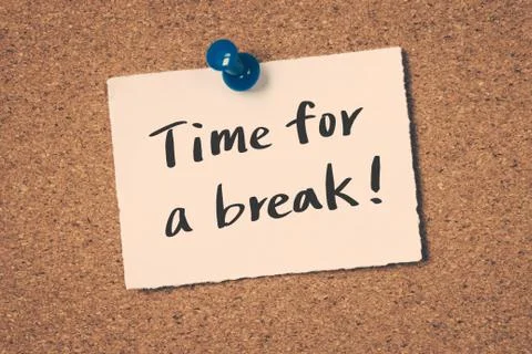 Time for a break Stock Illustration