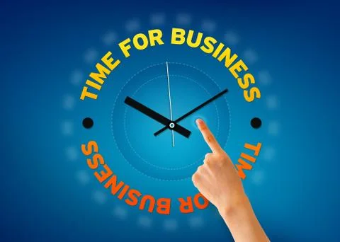 Time for business Stock Illustration