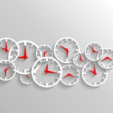 Time for business, watch elements background Stock Illustration