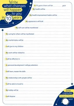 Time capsule educational game Stock Illustration