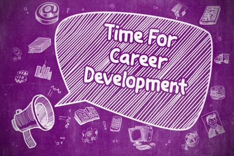 Time For Career Development - Business Concept Stockillustratie