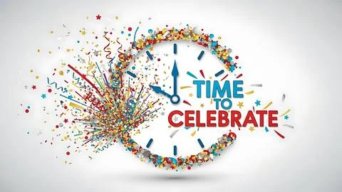 Time to celebrate Illustrazione stock