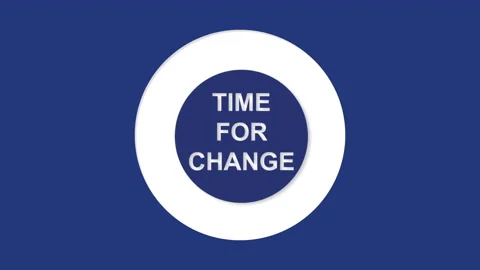 Time for change-Bouncy Flat Logo Reveal Stock Footage 136533445