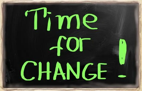 Time for change concept Illustrazione stock