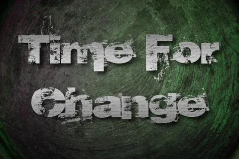 Time for change concept. Stock Illustration