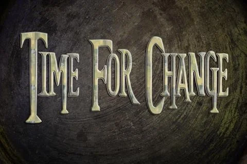 Time for change concept. Stock Illustration