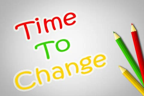 Time to change concept Stock Illustration