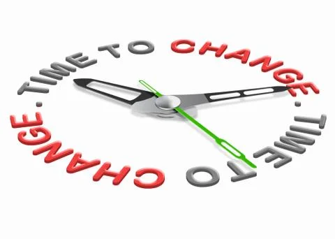 Time for change Stock Illustration