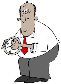 Time change Stock Illustration