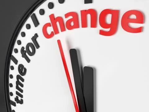 Time for change Stock Illustration