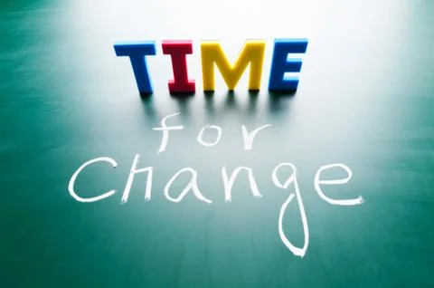 Time for change 스톡 사진